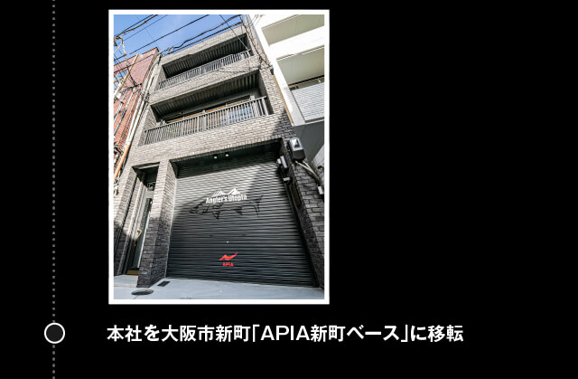 本社を大阪市新町「APIA新町ベース」に移転